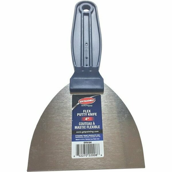 Dynamic Paint Products Dynamic DIY 4 in. Flex Broad Knife with Carbon Steel Blade DYN184